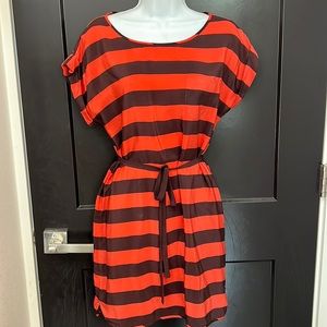 French Connection Striped Silk Dress